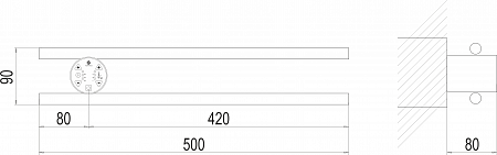 Полка Электро П2 КРУГ 500х90 NEW Архангельск - фото 3