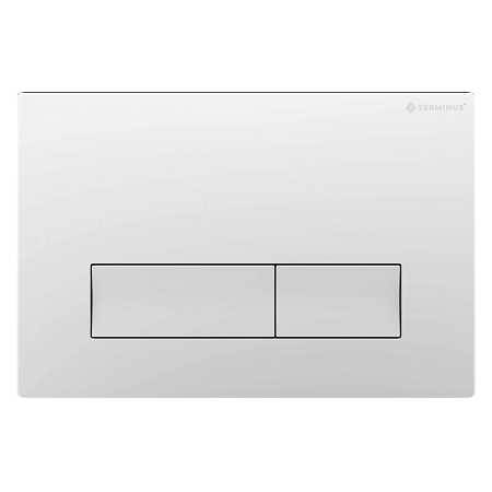 Клавиша смыва для инсталляции Terminus Classic кнопка прямоугольник цвет белый Архангельск - фото 1
