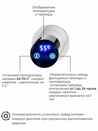 Рондо П2 350х760 электро Полотенцесушитель TERMINUS Нержавеющая сталь Архангельск - фото 5